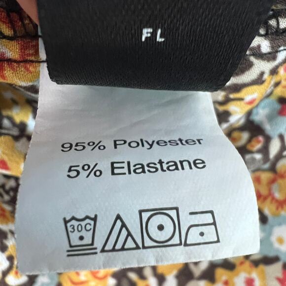 Emery Rose Floral Bohemian Cottagecore Puff Sleeve Lightweight Top Womens Small - Picture 8 of 11